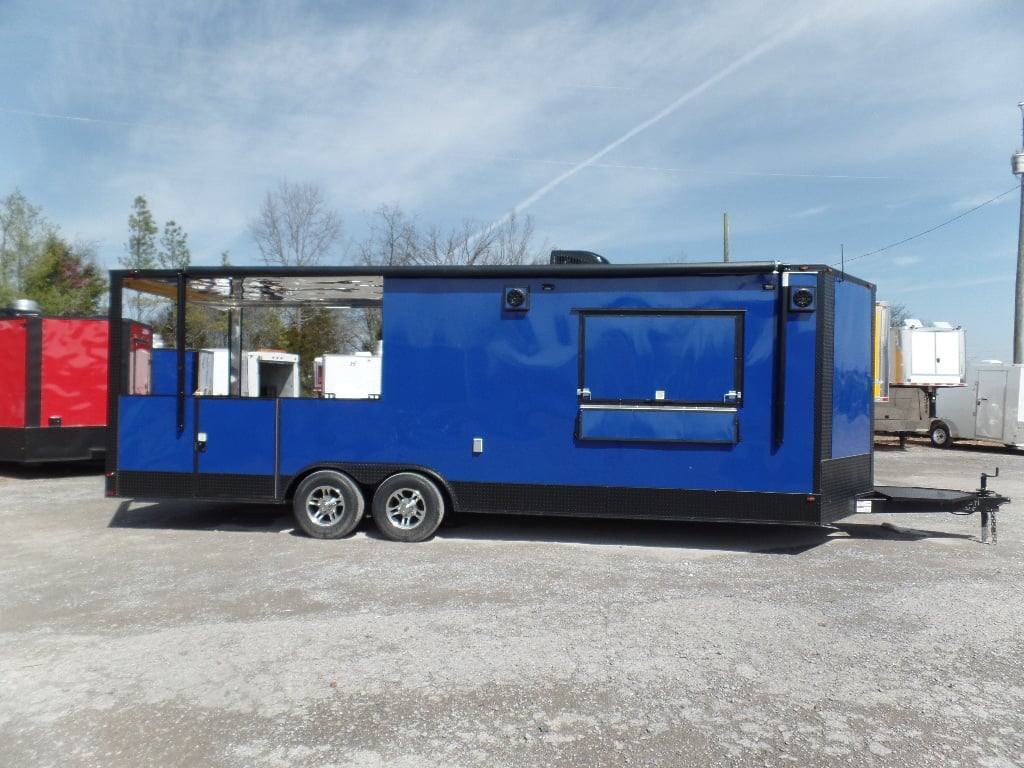 8.5′ x 24′ Concession Cobalt Blue Event Food Trailer — photo 10
