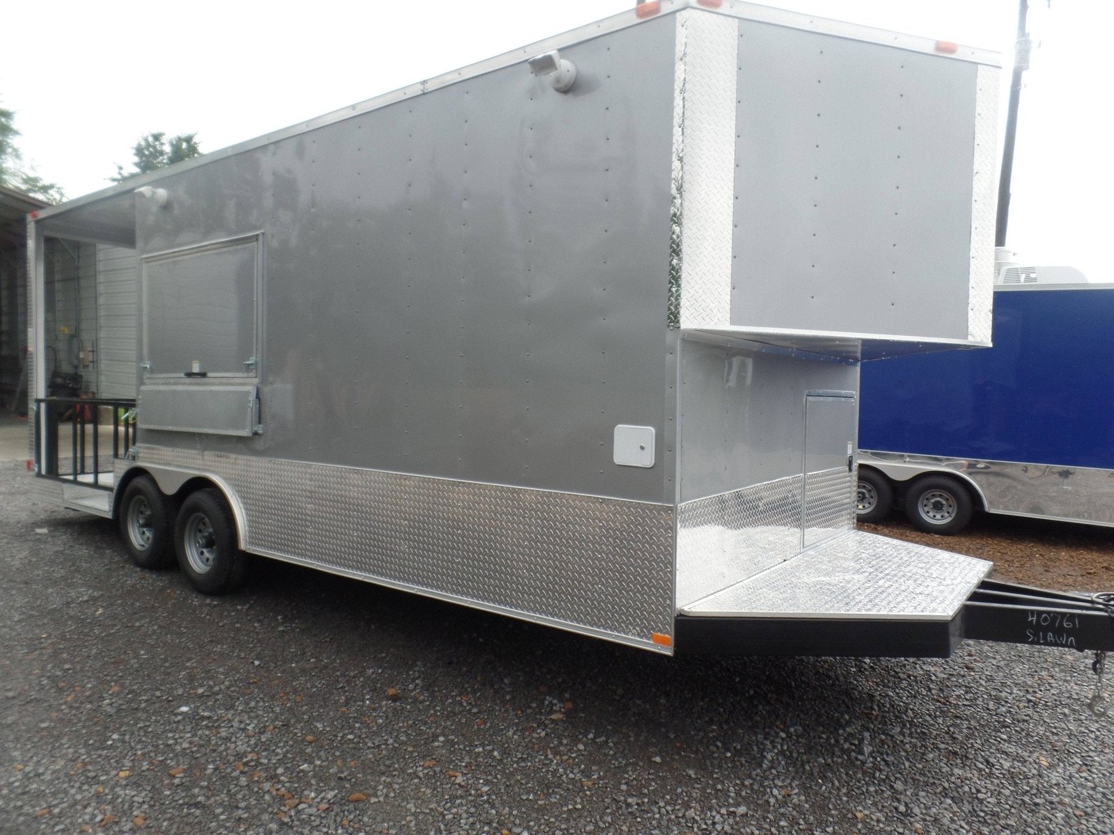 8.5′ x 22′ Concession Trailer Silver BBQ Event Catering — photo 14