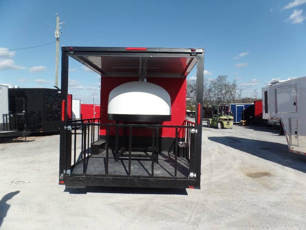 8.5′ x 22′ Red Concession Food Trailer With Appliances — photo 3