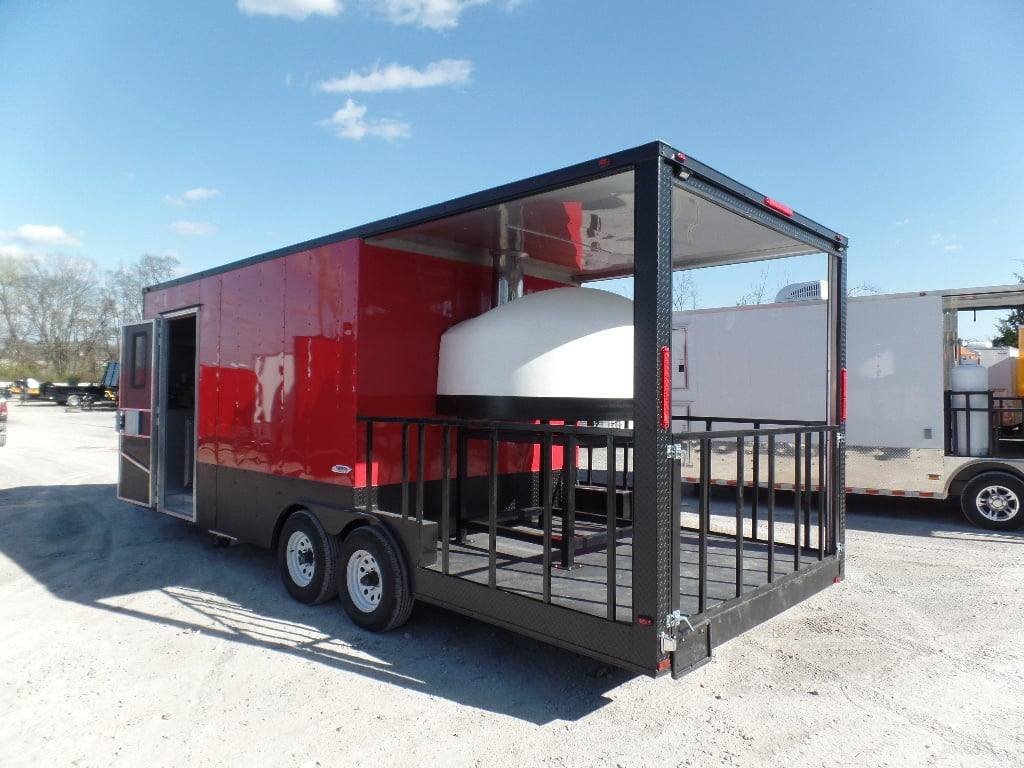 8.5′ x 22′ Red Concession Food Trailer With Appliances — photo 8