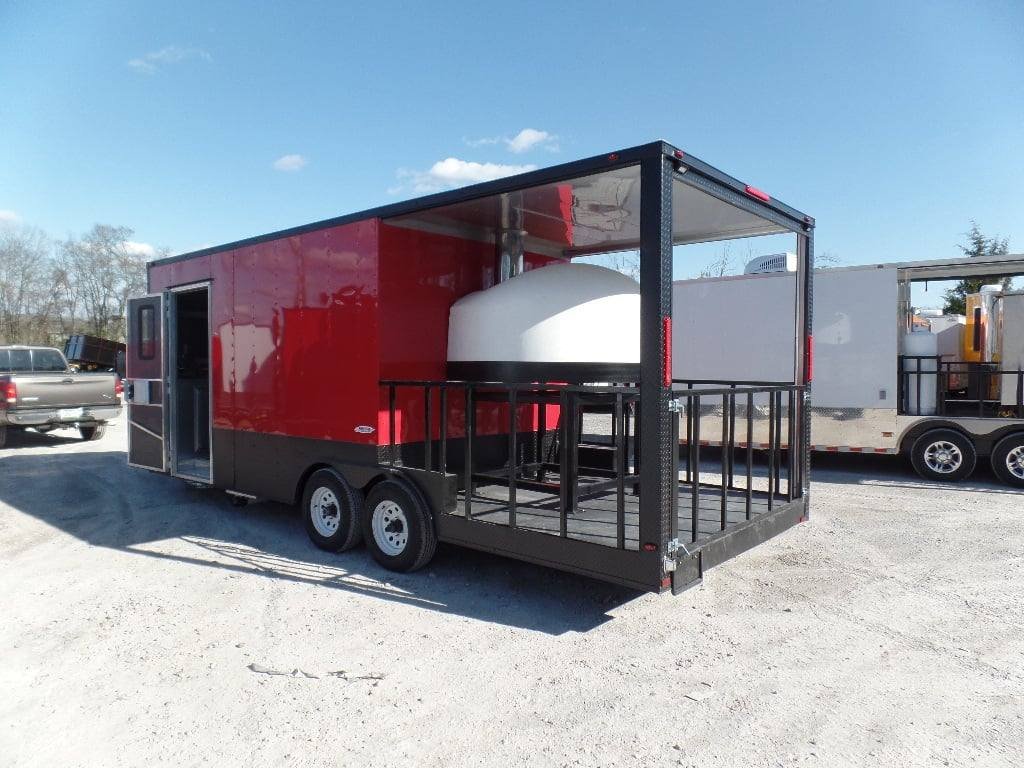 8.5′ x 22′ Red Concession Food Trailer With Appliances — photo 12