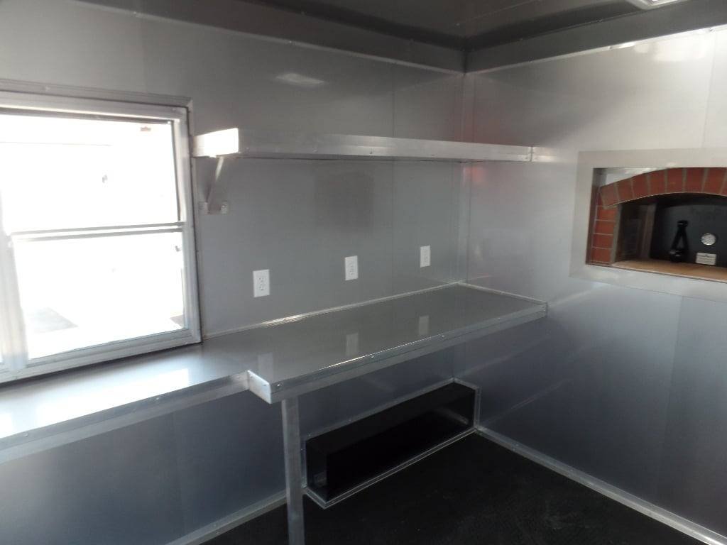 8.5′ x 22′ Red Concession Food Trailer With Appliances — photo 2