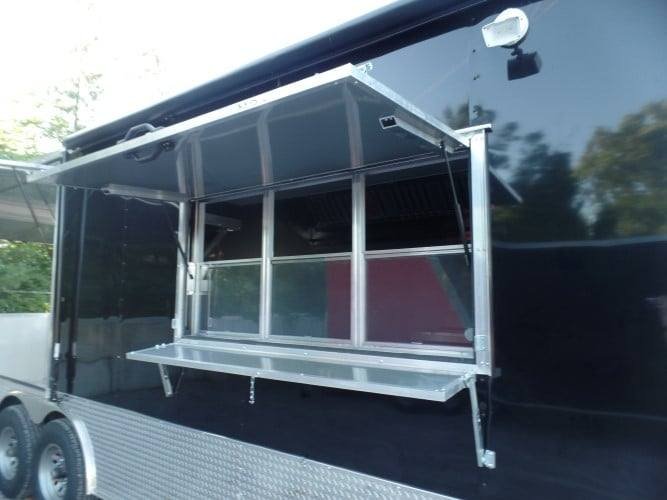 8.5′ x 24′ Concession BBQ Food Trailer Black Event Catering — photo 6