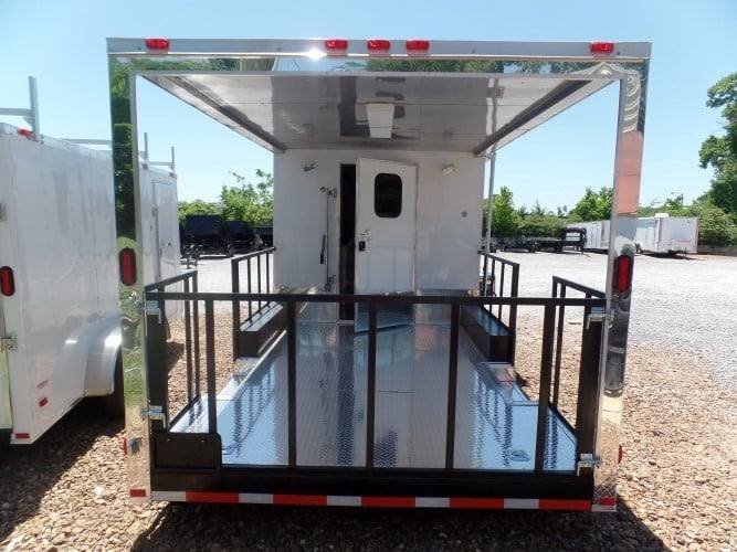 8.5′ x 24′ Concession Trailer White BBQ Event Catering — photo 2