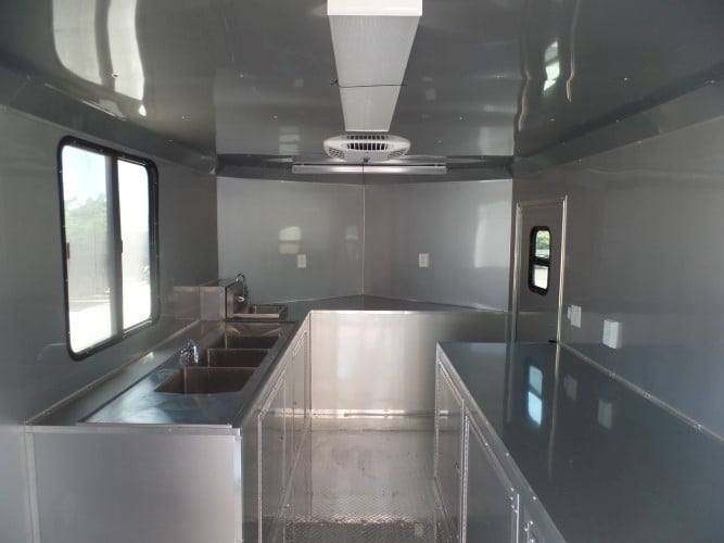 8.5′ x 24′ Concession Trailer White BBQ Event Catering — photo 10