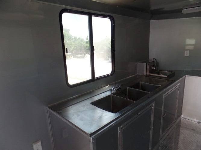 8.5′ x 24′ Concession Trailer White BBQ Event Catering — photo 8