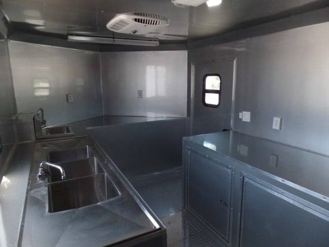 8.5′ x 24′ Concession Trailer White BBQ Event Catering — photo 12