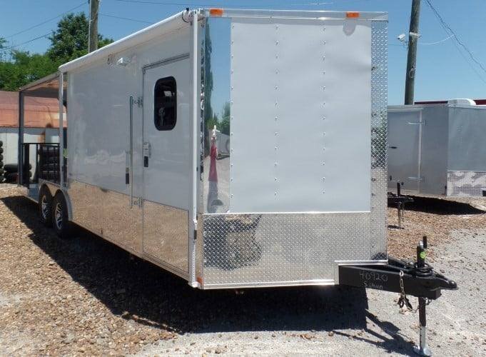 8.5′ x 24′ Concession Trailer White BBQ Event Catering — photo 15