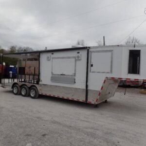 8.5' x 34' Goose Neck Concession BBQ Event Trailer