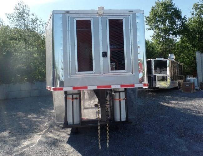8.5′ x 47′ Concession Food Trailer Silver Frost With Appliances — photo 3