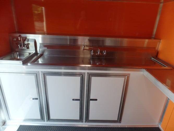 8.5′ x 47′ Concession Food Trailer Silver Frost Event Catering — photo 10