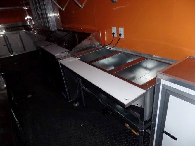 8.5′ x 47′ Concession Food Trailer Silver Frost Event Catering — photo 11