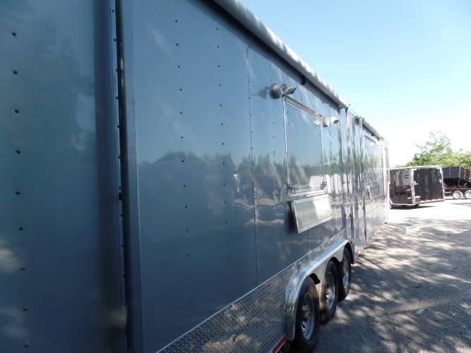 8.5′ x 47′ Concession Food Trailer Silver Frost Event Catering — photo 5