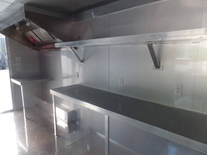 8.5′ x 24′ Concession Trailer Silver Frost BBQ Event Catering — photo 2