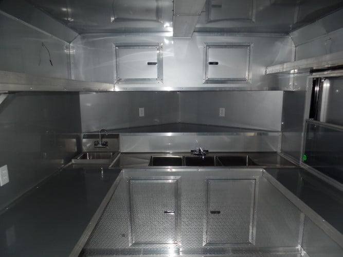 8.5′ x 24′ Concession Trailer Silver Frost BBQ Event Catering — photo 13
