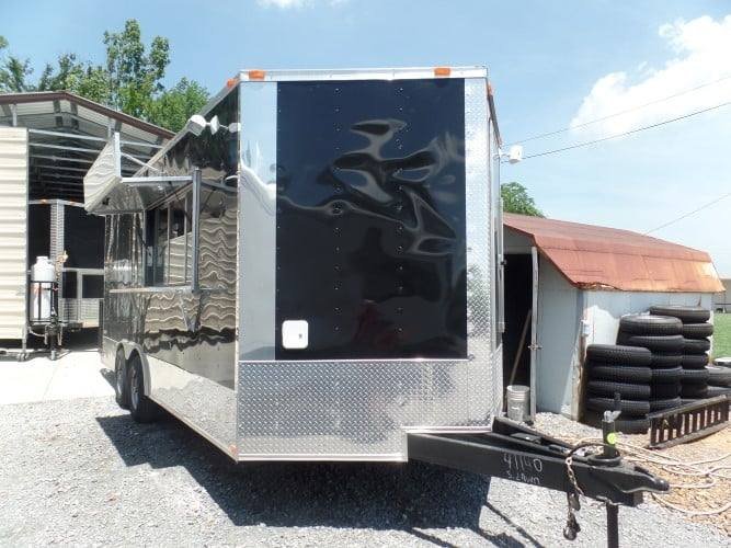 8.5′ x 18′ Concession Food Trailer Black Event Catering — photo 7
