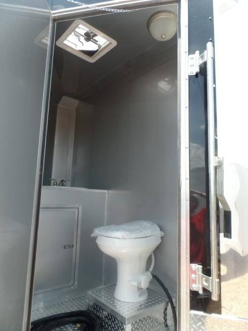 8.5′ x 18′ Concession Food Trailer Black Event Catering — photo 15