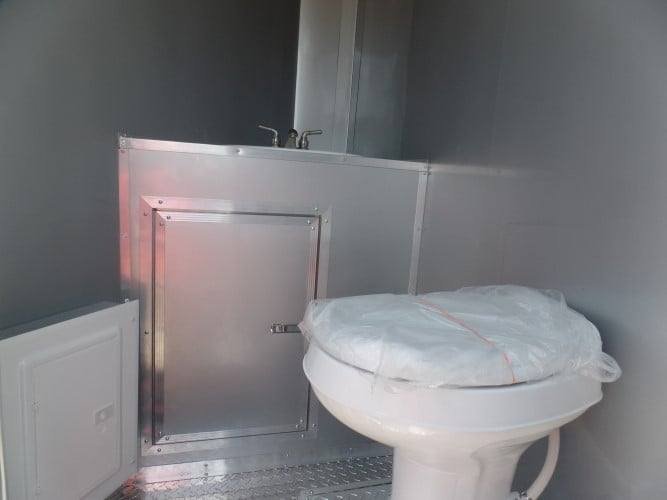 8.5′ x 18′ Concession Food Trailer Black Event Catering — photo 6