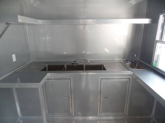8.5′ x 18′ Concession Food Trailer Black Event Catering — photo 5