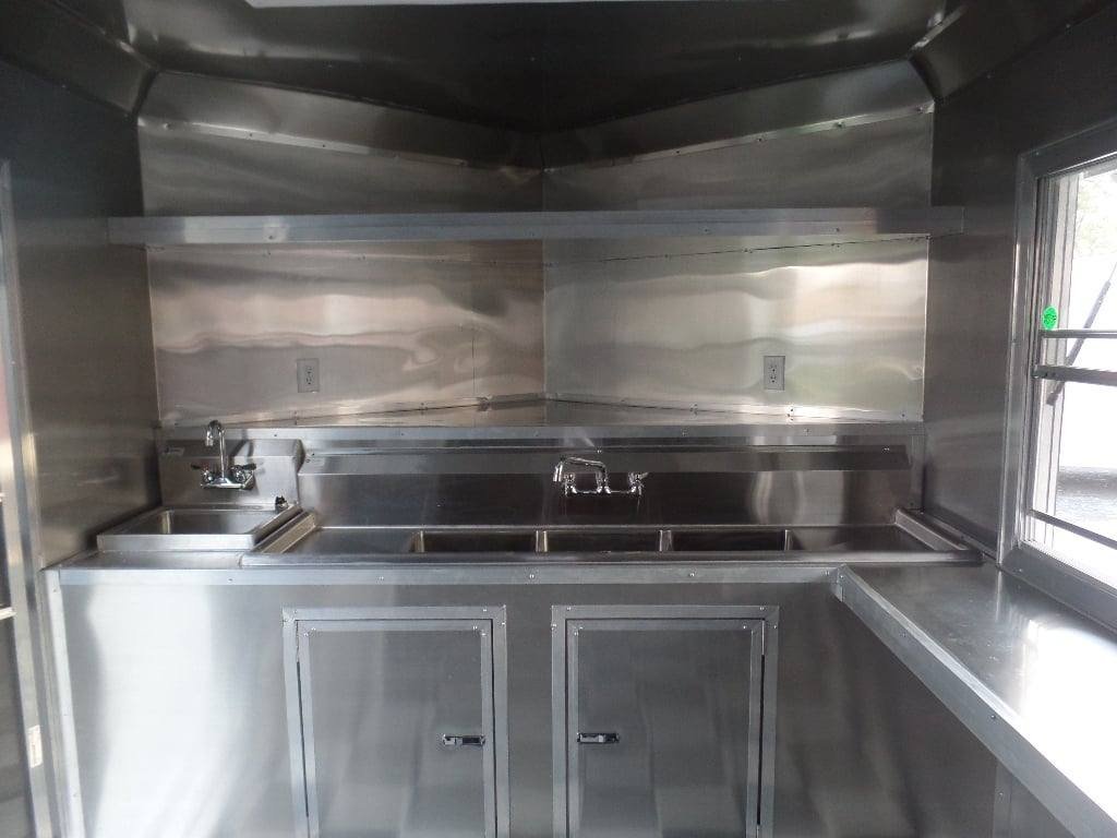 8.5′ x 16′ Lime Green Concession Food Catering Trailer — photo 3