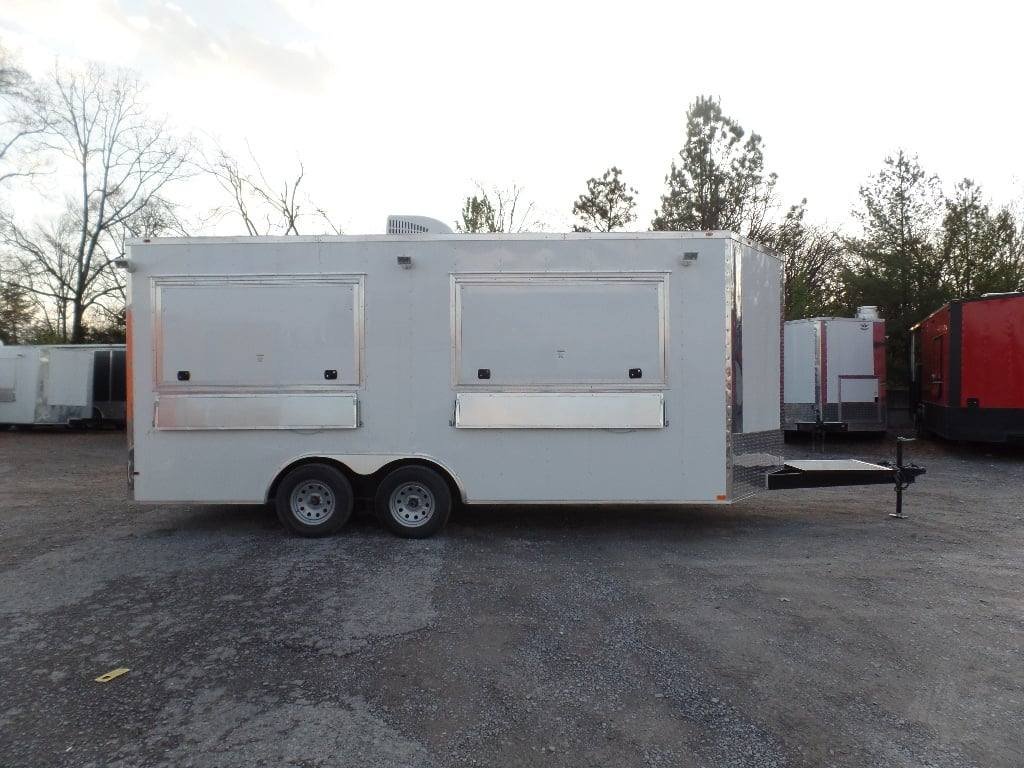 8.5′ x 18′ Concession Food White Catering Event Trailer — photo 3
