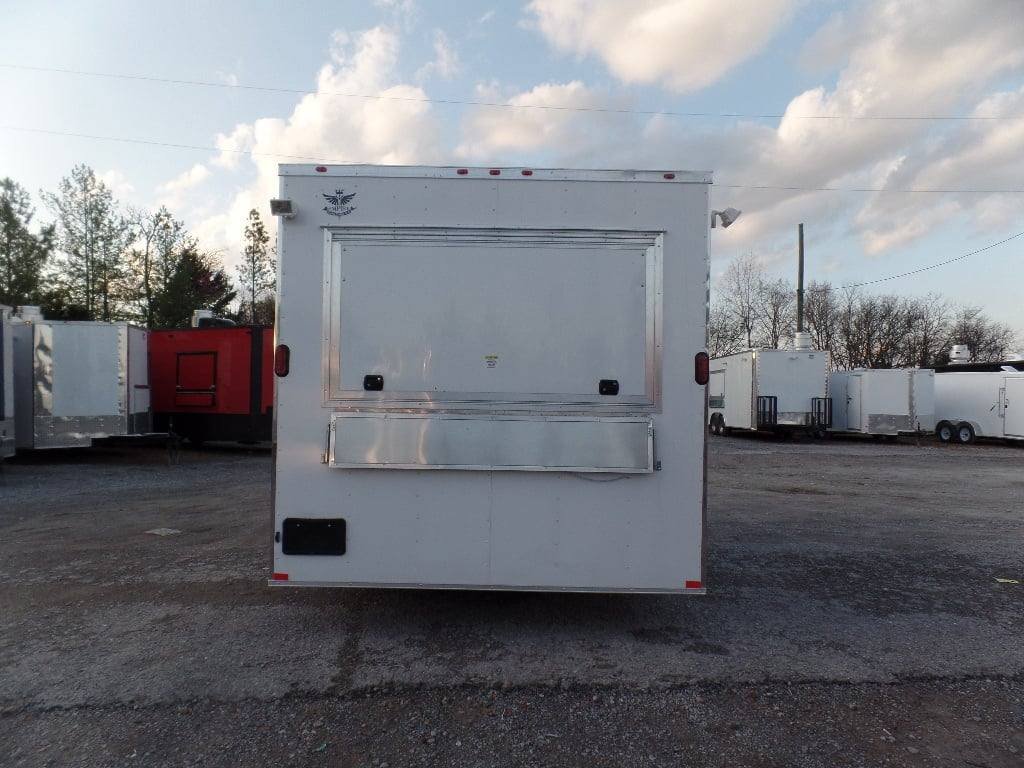 8.5′ x 18′ Concession Food White Catering Event Trailer — photo 5