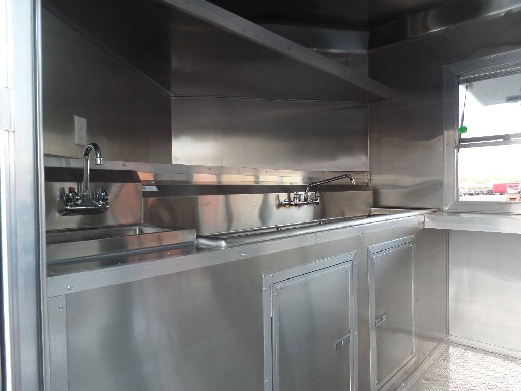 8.5′ x 18′ Concession Food White Catering Event Trailer — photo 7