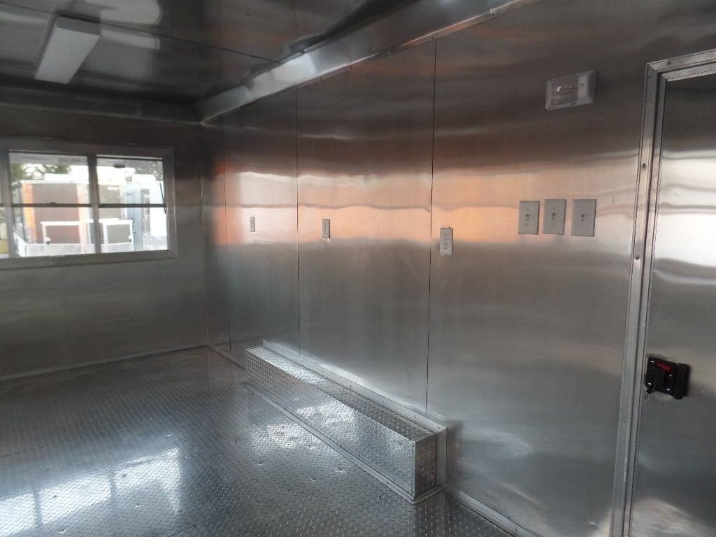 8.5′ x 18′ Concession Food White Catering Event Trailer — photo 4