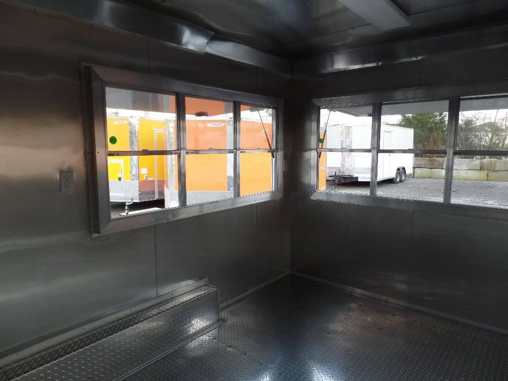 8.5′ x 18′ Concession Food White Catering Event Trailer — photo 8
