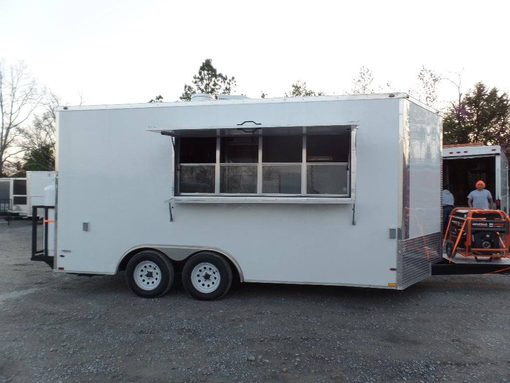 8.5′ x 16′ Concession Food Trailer With Appliances