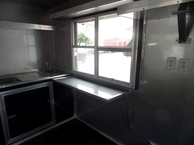 8.5′ x 19′ Concession Yellow BBQ Porch Food Trailer — photo 5