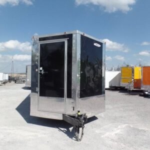 8.5 x 20 BBQ porch trailer with 12-foot smoker porch - view 12