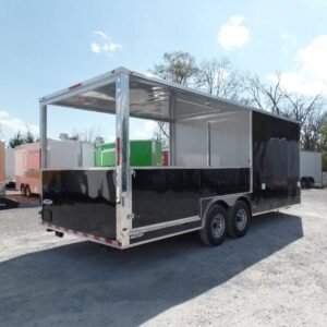 8.5 x 20 BBQ porch trailer with 12-foot smoker porch - view 7