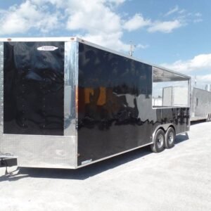 8.5 x 20 BBQ porch trailer with 12-foot smoker porch - view 13