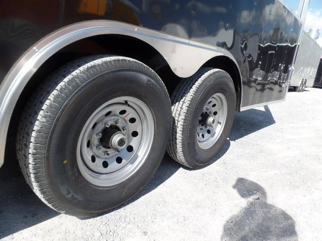 8.5′ x 20′ BBQ Black Porch Style Concession Trailer — photo 4