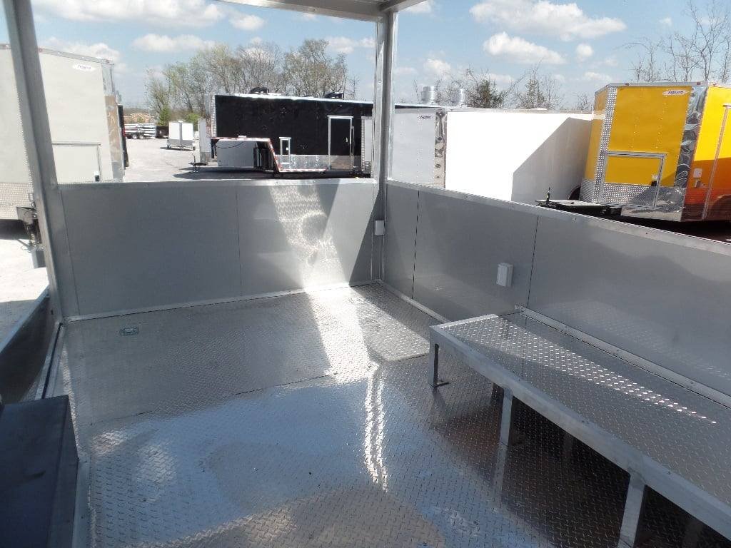 8.5′ x 20′ BBQ Black Porch Style Concession Trailer — photo 3