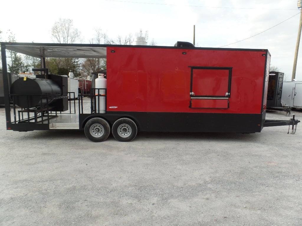 8.5′ x 26′ Red And Black Concession Food Trailer With Appliances — photo 15