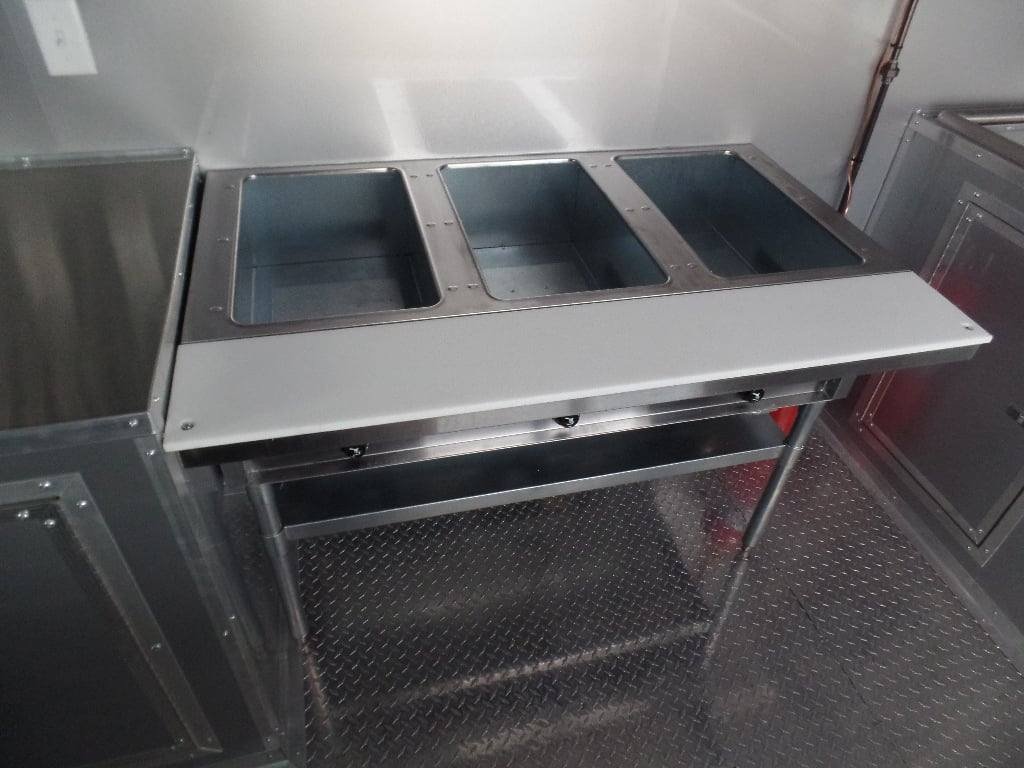 8.5′ x 26′ Red And Black Concession Food Trailer With Appliances — photo 3