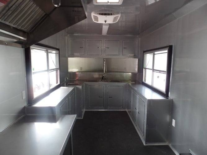 8.5′ x 22′ Concession BBQ Food Red Event Catering Trailer — photo 4