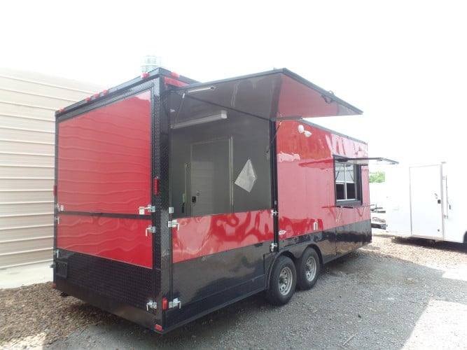 8.5′ x 22′ Concession BBQ Food Red Event Catering Trailer — photo 5