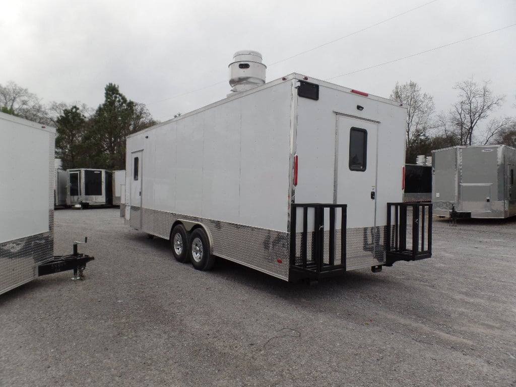 8.5′ x 24′ Concession Food White Catering Event Trailer — photo 10