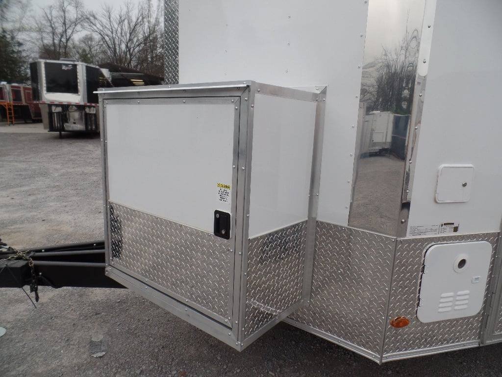 8.5′ x 24′ Concession Food White Catering Event Trailer — photo 2
