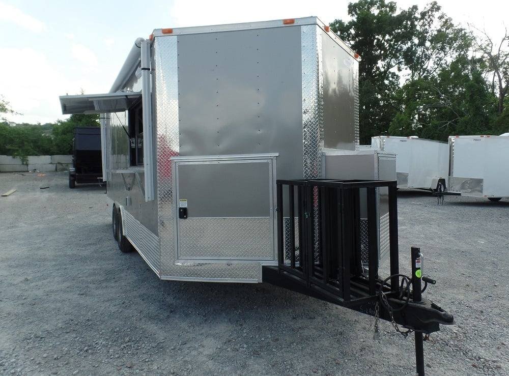 8.5′ x 20′ Concession Food Trailer Light Pewter Event Catering — photo 7