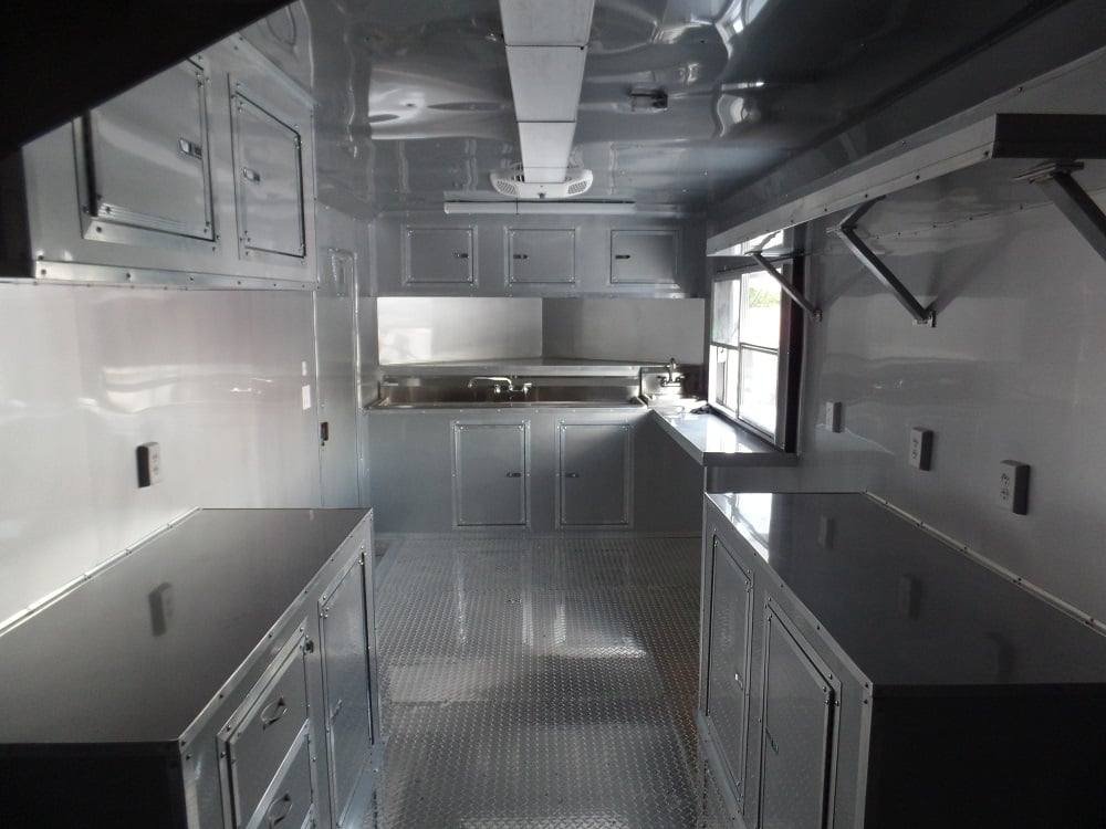 8.5′ x 20′ Concession Food Trailer Light Pewter Event Catering — photo 12