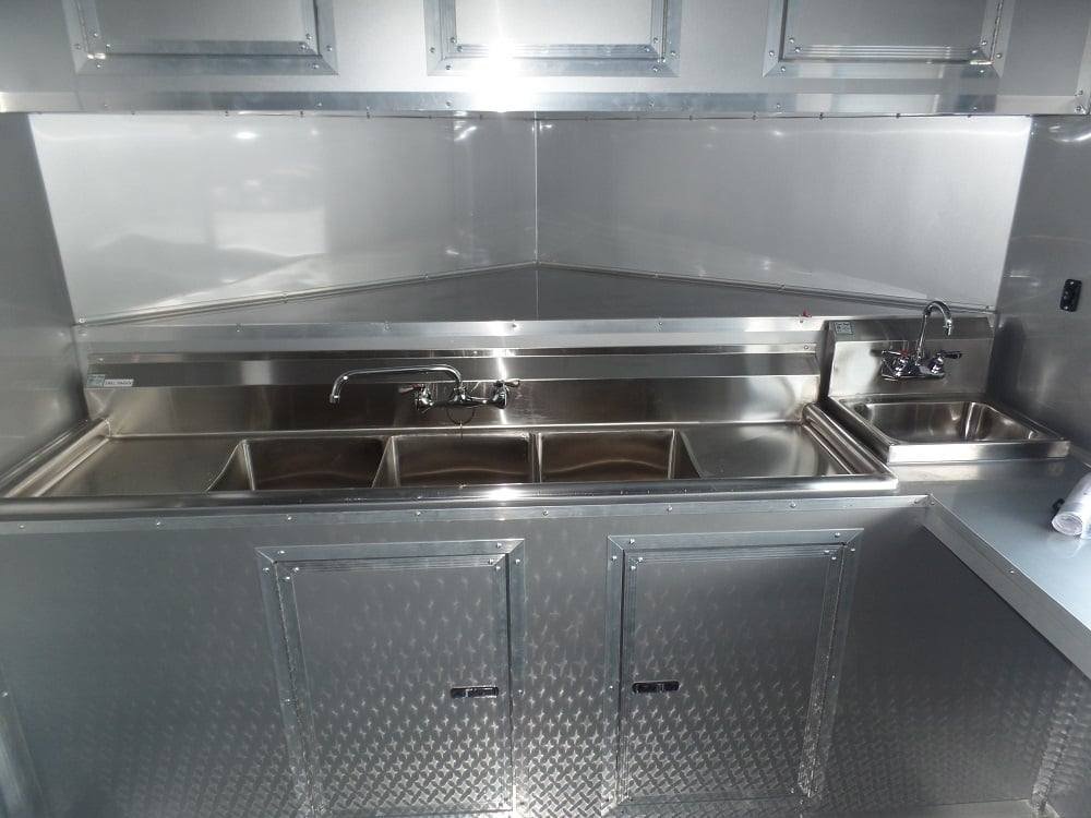8.5′ x 20′ Concession Food Trailer Light Pewter Event Catering — photo 14