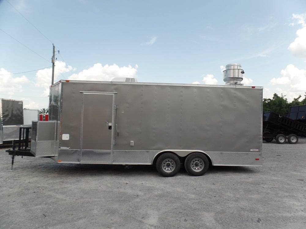 8.5′ x 20′ Concession Food Trailer Light Pewter Event Catering — photo 3