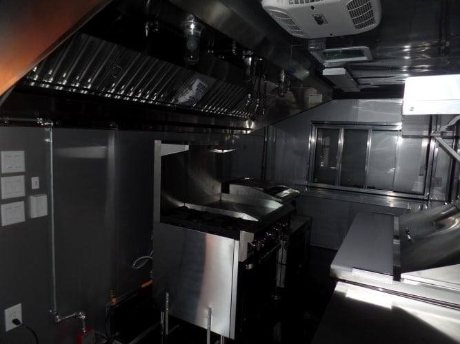 8.5′ x 18′ Black Concession Food Event Catering Trailer — photo 11