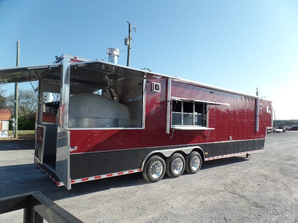 8.5′ x 40′ Gooseneck Concession Pizza Food Trailer With Appliances — photo 2