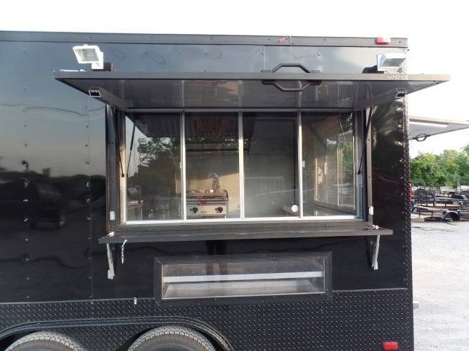 8.5′ x 18′ Black Concession Food Event Catering Trailer — photo 4