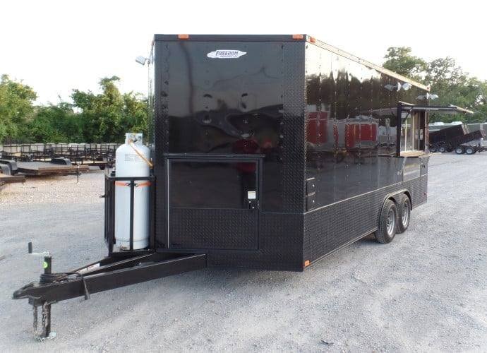 8.5′ x 18′ Black Concession Food Event Catering Trailer — photo 10